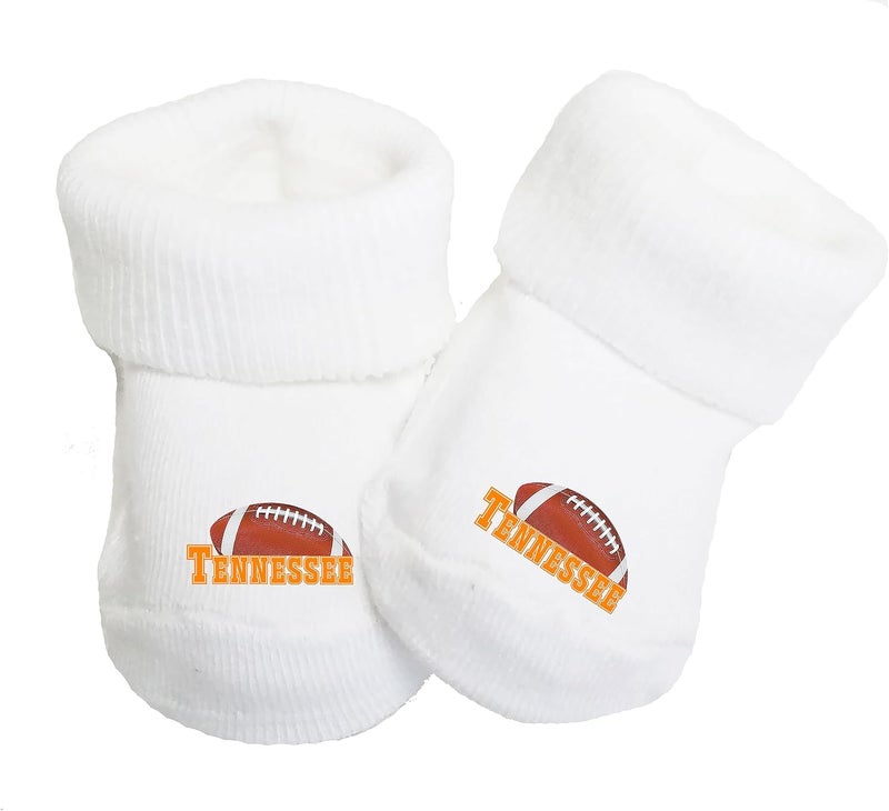 Future Tailgater Baby Toe Bootie Socks for Tennessee Fans - Image 1